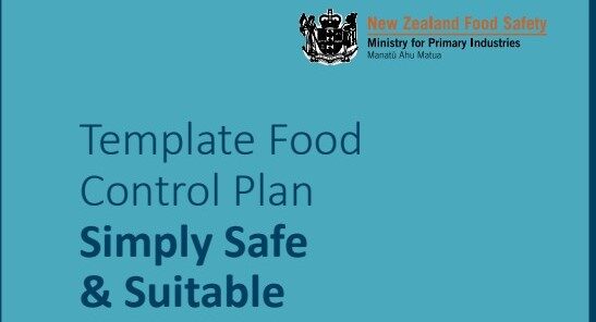 Template Food Control Plan has been updated